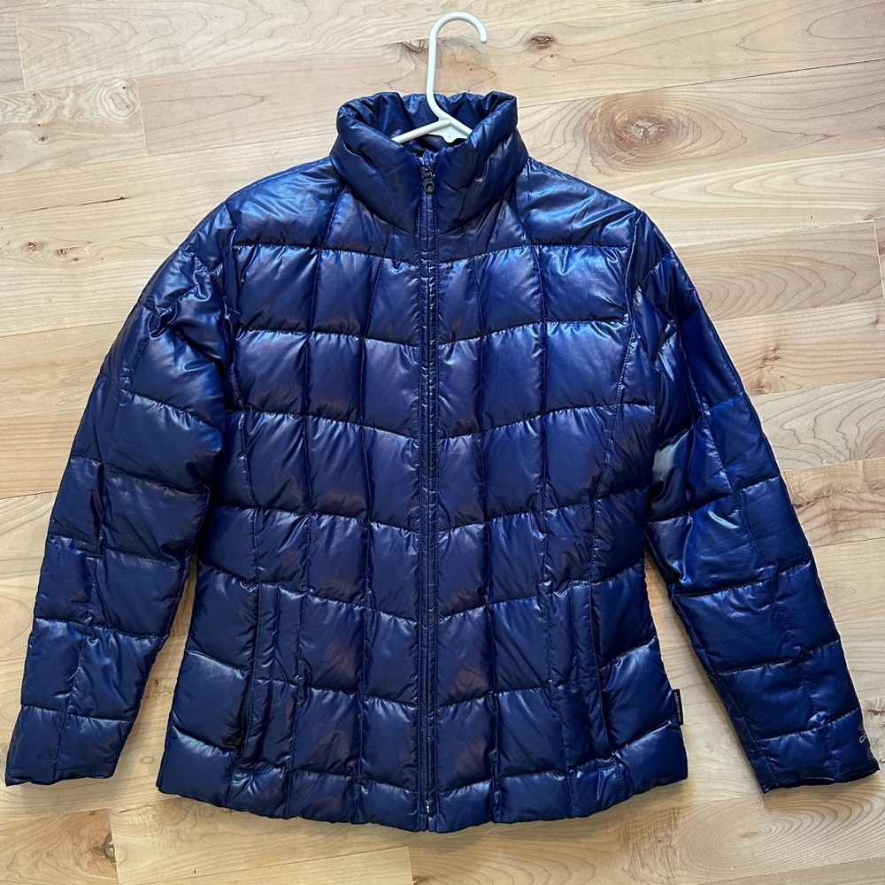 Obermeyer women’s down jacket. Blue. M.
